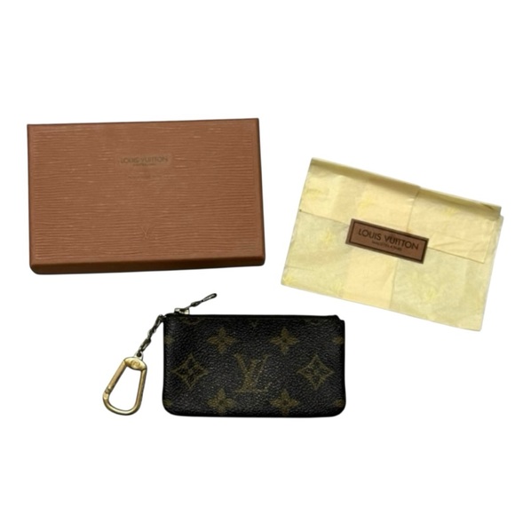 Louis Vuitton Vintage Cles Key Pouch Monogram Coin Purse 882ET France - Picture 2 of 11